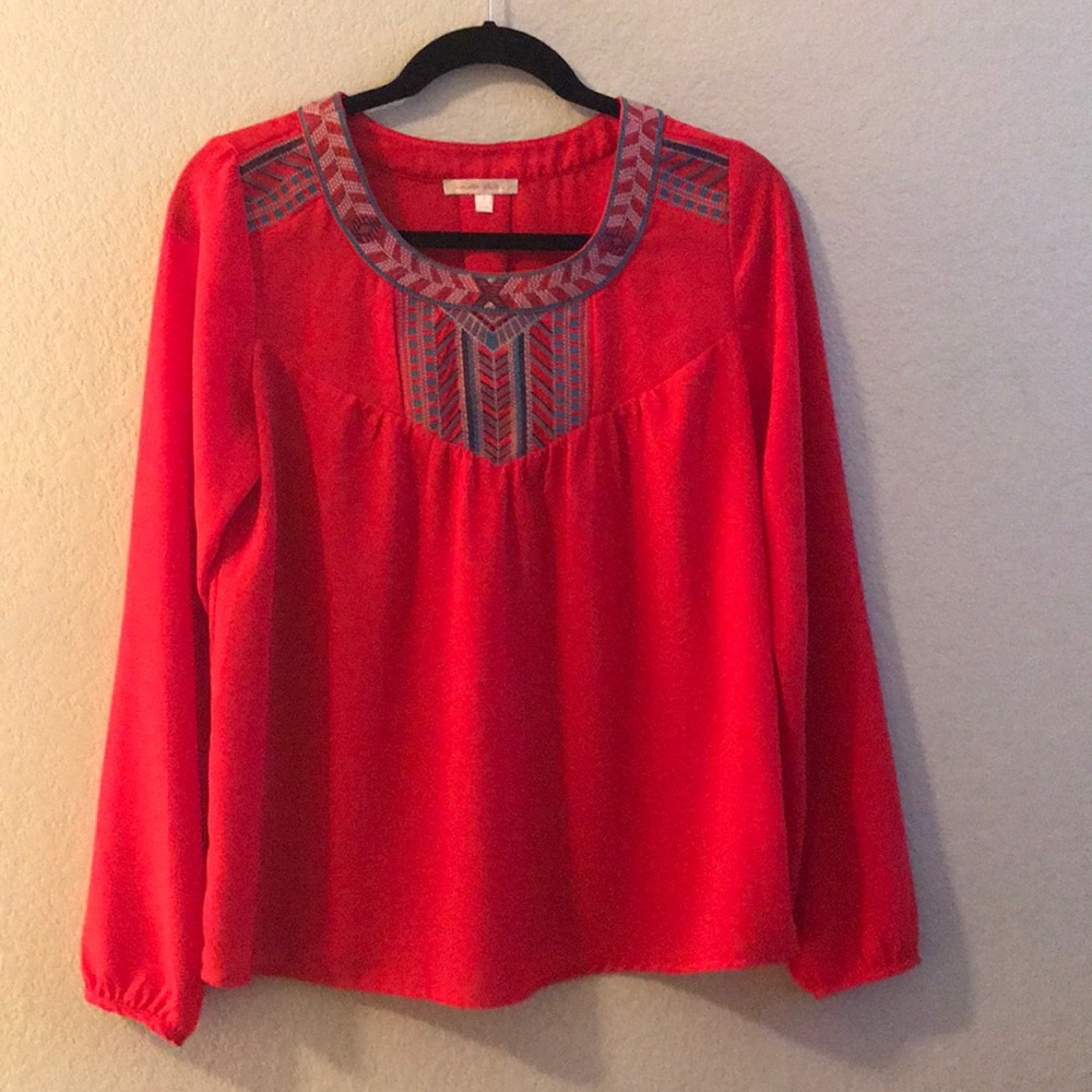 Under Skies colorful blouse